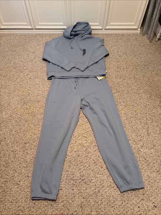 all in motion Pants - all in motion Women's Dusty Blue Jogger Set - Hoodie & Track Pants